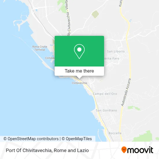 Port Of Chivitavechia map