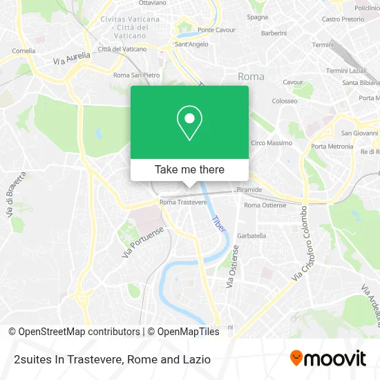 2suites In Trastevere map