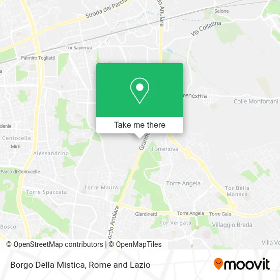 Borgo Della Mistica map
