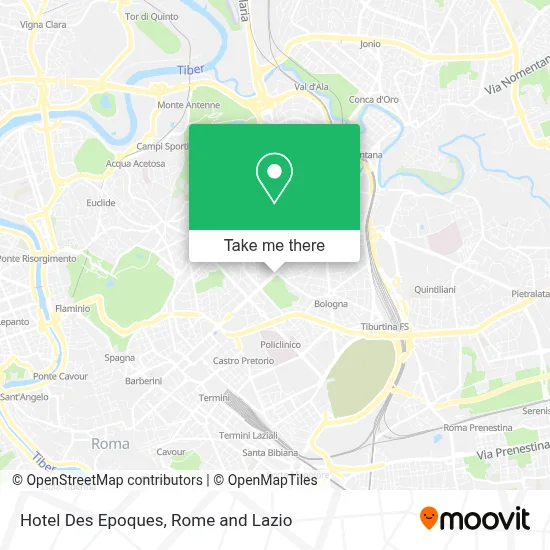 Hotel Des Epoques map