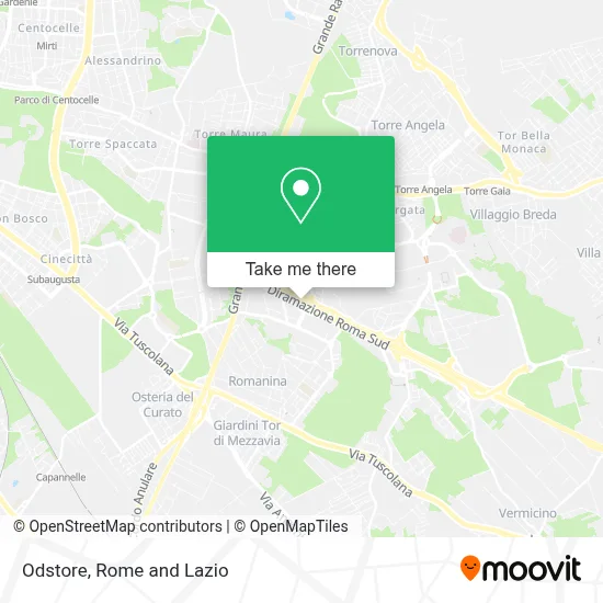 Odstore map