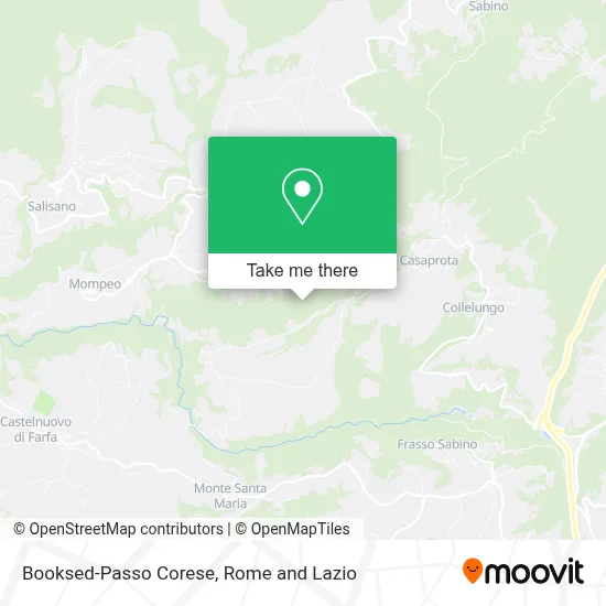 Booksed-Passo Corese map