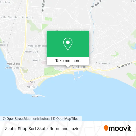 Zephir Shop Surf Skate map