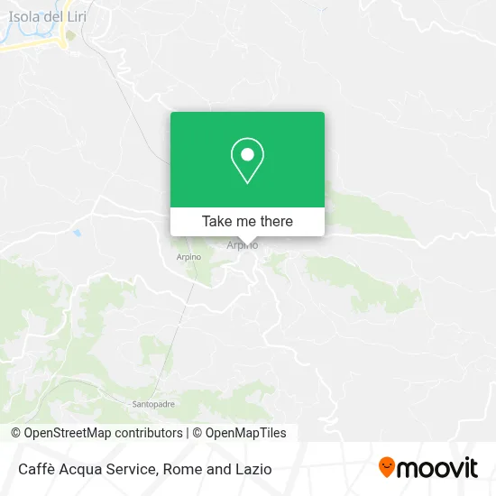 Caffè Acqua Service map