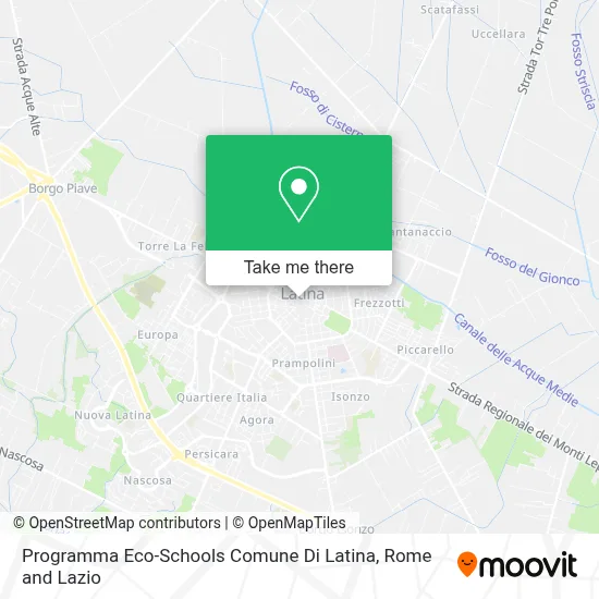 Programma Eco-Schools Comune Di Latina map