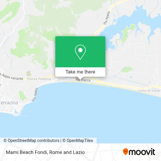 Mami Beach Fondi map