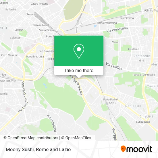 Moony Sushi map
