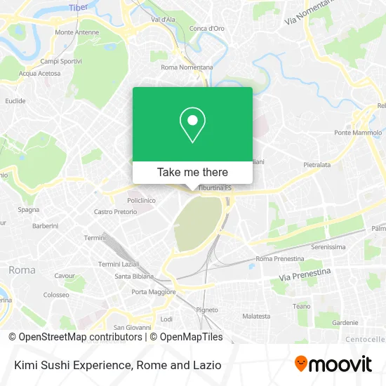 Kimi Sushi Experience map