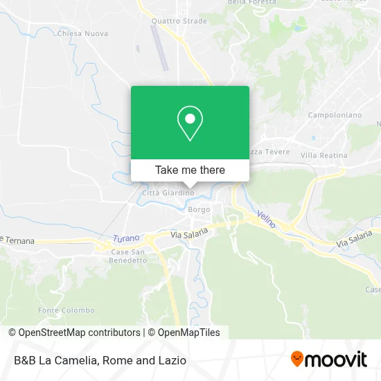 B&B La Camelia map