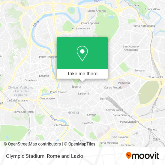 Olympic Stadium map