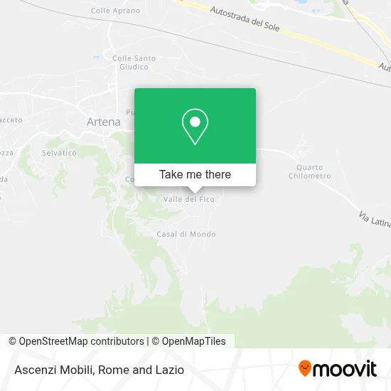 Ascenzi Mobili map