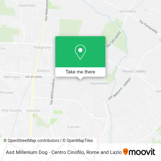 Asd Millenium Dog - Centro Cinofilo map