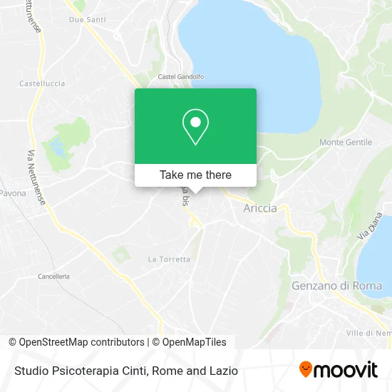 Studio Psicoterapia Cinti map
