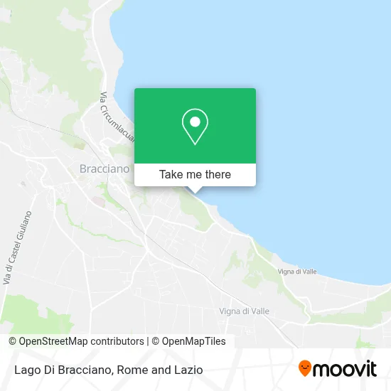 Lago Di Bracciano map