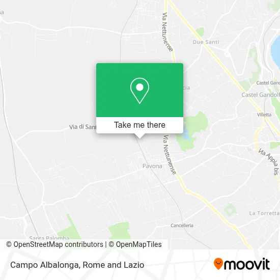 Campo Albalonga map