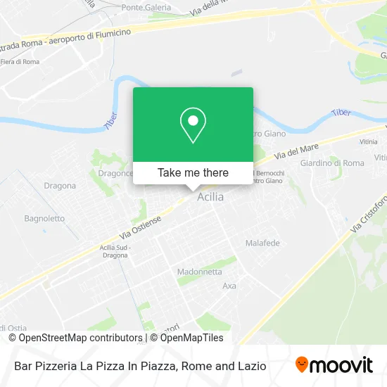Bar Pizzeria La Pizza In Piazza map