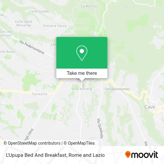 L'Upupa Bed And Breakfast map