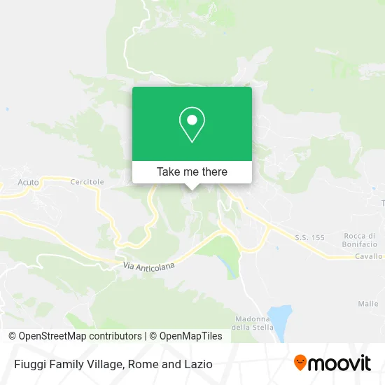 Fiuggi Family Village map