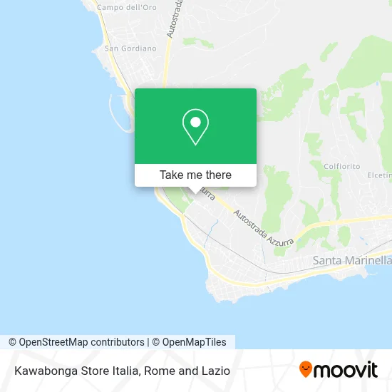 Kawabonga Store Italia map