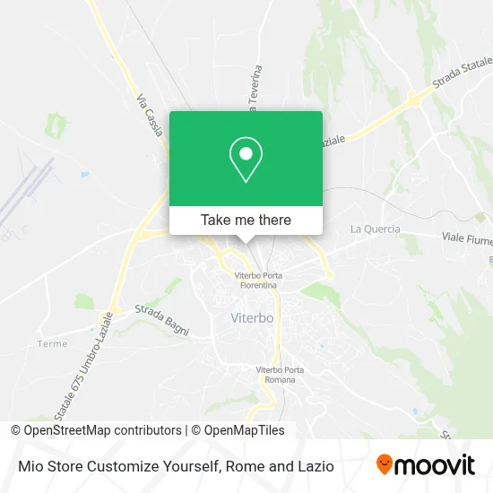Mio Store Customize Yourself map