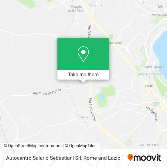 Autocentro Salario Sebastiani Srl map