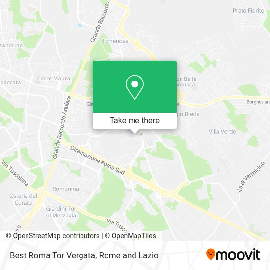 Best Roma Tor Vergata map