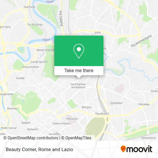 Beauty Corner map