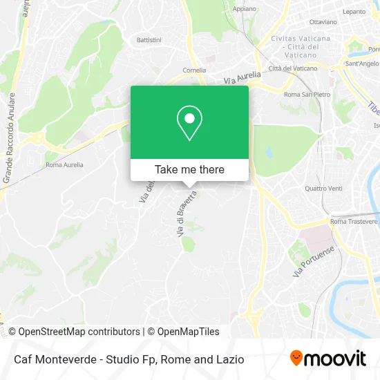 Caf Monteverde - Studio Fp map