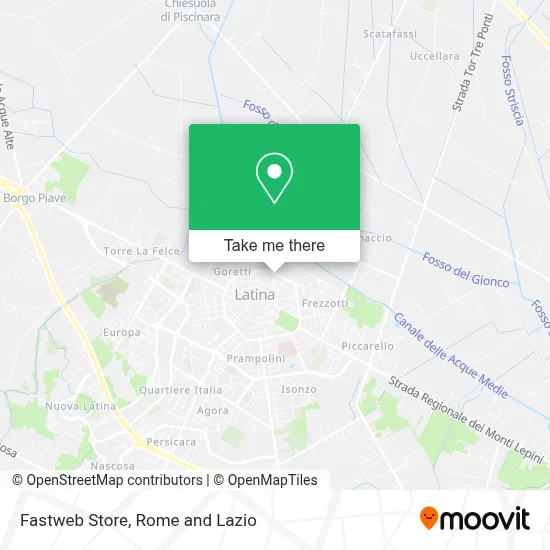 Fastweb Store map