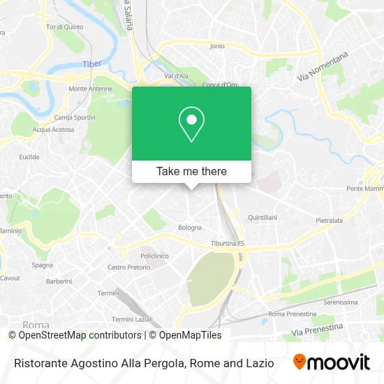 Ristorante Agostino Alla Pergola map