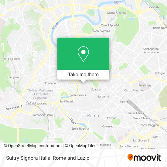 Sultry Signora Italia map