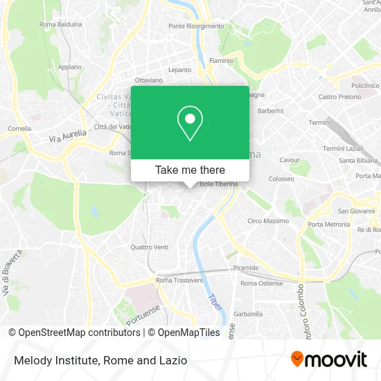 Melody Institute map