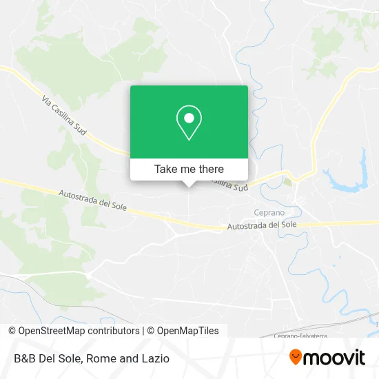 B&B Del Sole map