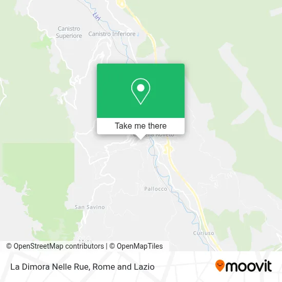 La Dimora Nelle Rue map