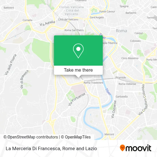 La Merceria Di Francesca map
