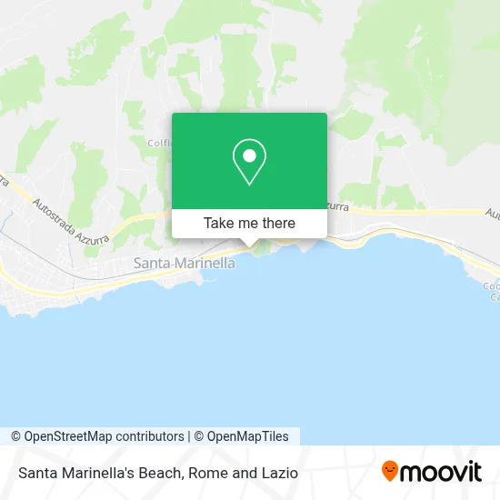 Santa Marinella's Beach map