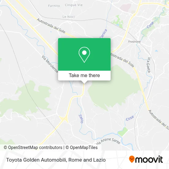 Toyota Golden Automobili map