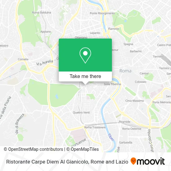Ristorante Carpe Diem Al Gianicolo map