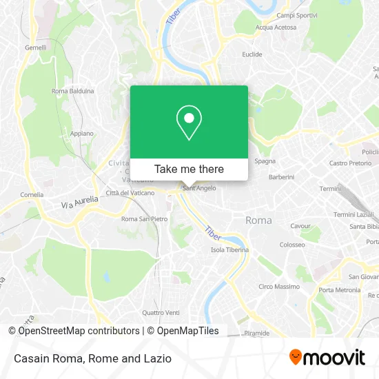 Casain Roma map