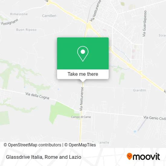 Glassdrive Italia map