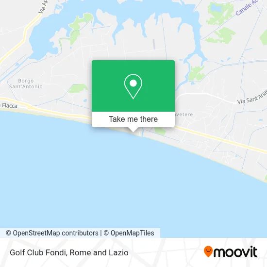 Golf Club Fondi map