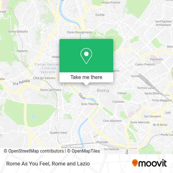Rome As You Feel map