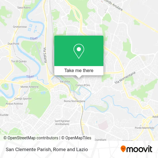 San Clemente Parish map