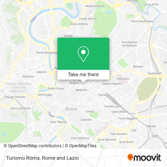Turismo Roma map