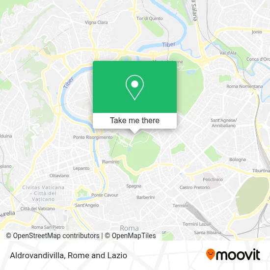 Aldrovandivilla map