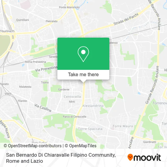 San Bernardo Di Chiaravalle Filipino Community map