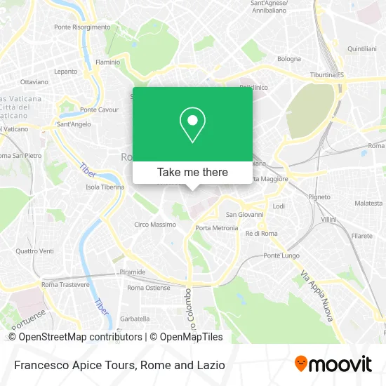 Francesco Apice Tours map