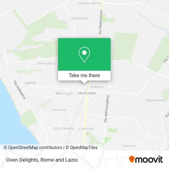 Oven Delights map