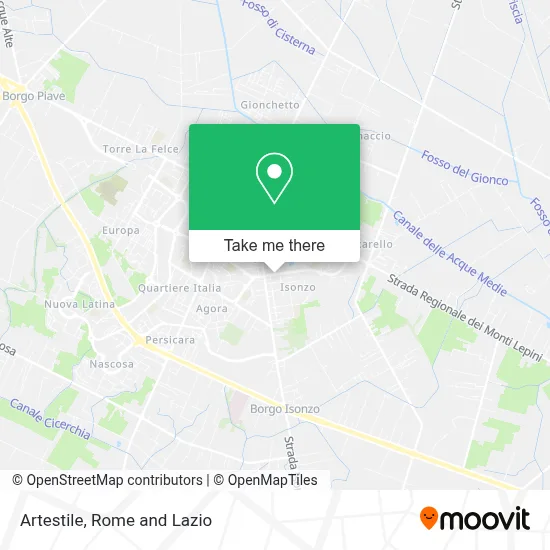 Artestile map