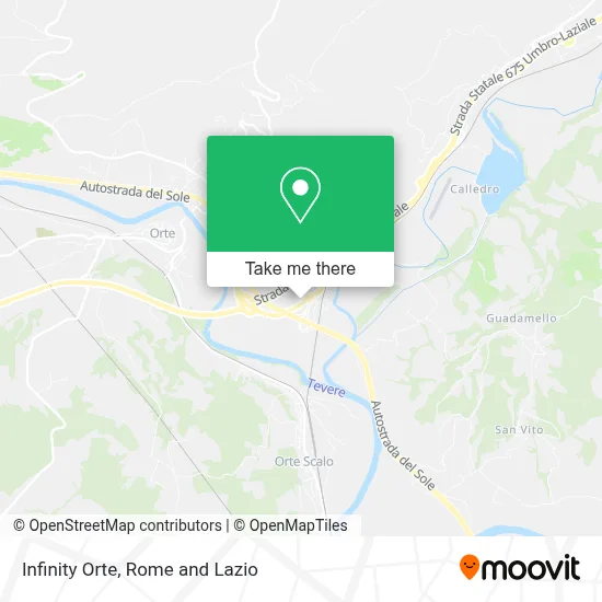 Infinity Orte map